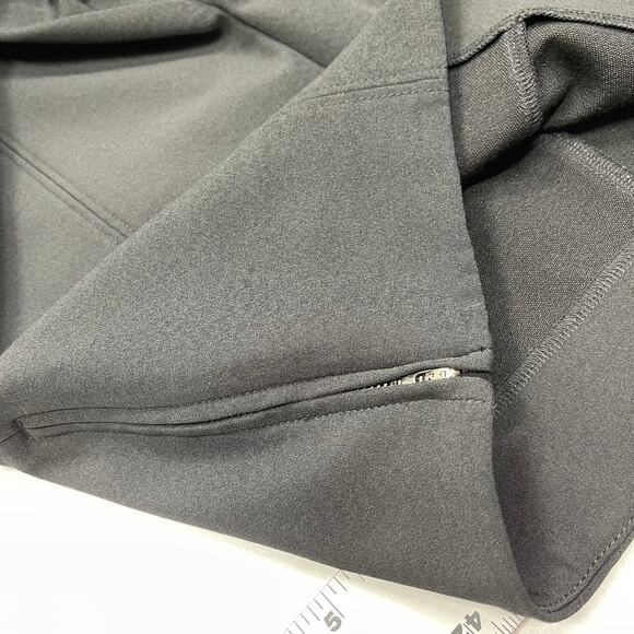 ALC Cropped Dress Pants Women Size 12 Black Wide Leg Minimalist High Rise - Picture 5 of 6